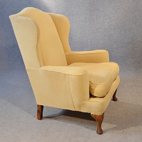 fig 3. Antique Armchair Wingback Wing Arm Chair Victorian English c1900