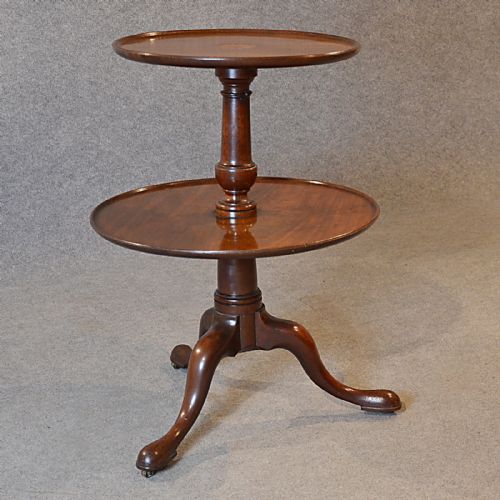 fig 5. Antique Dumb Waiter Lamp Tea Table Server Display Buffet English Georgian c1780