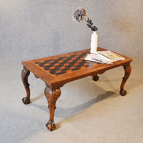 Antique Coffee Table Low Sofa Magazine Occasional Edwardian English Inlaid C1910