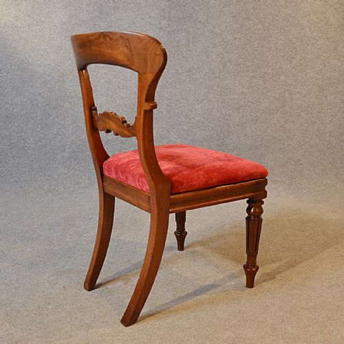 fig 2. Antique Chair Dining Side Office Desk Study English William IV Mahogany c1870