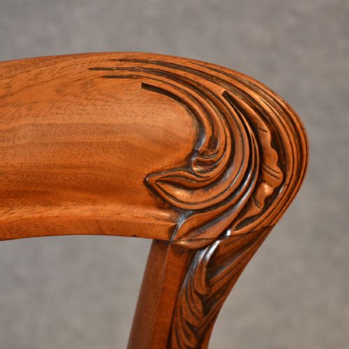 fig 3. Antique Chair Dining Side Office Desk Study English William IV Mahogany c1870