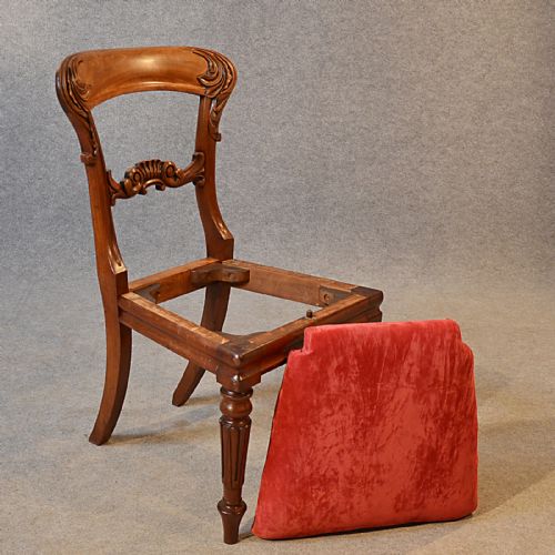 fig 4. Antique Chair Dining Side Office Desk Study English William IV Mahogany c1870