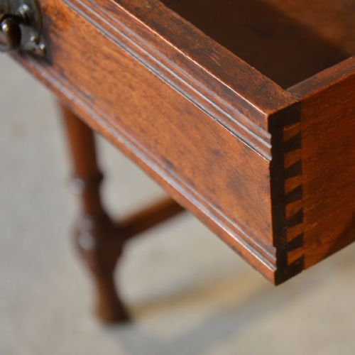 fig 2. Antique Desk Leather Top English Oak Writing Study Table Liberty Design c1910