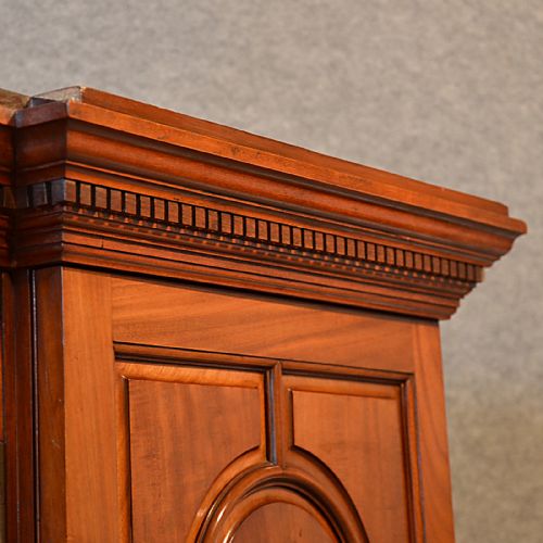 fig 3. Antique Walnut Glazed Bookcase Cabinet Dresser Top Fine Quality Edwardian c1910