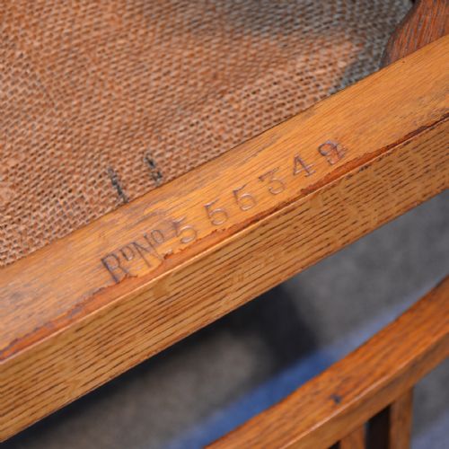 fig 4. Antique Set 4 Four Oak Kitchen Dining Chairs Quality English Arts & Crafts c1900