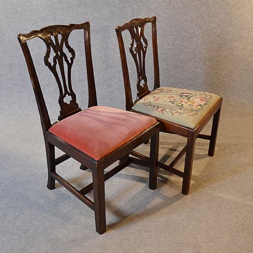 fig 3. Antique Set 6 Dining Chairs Victorian Chippendale Revival Quality English c1850