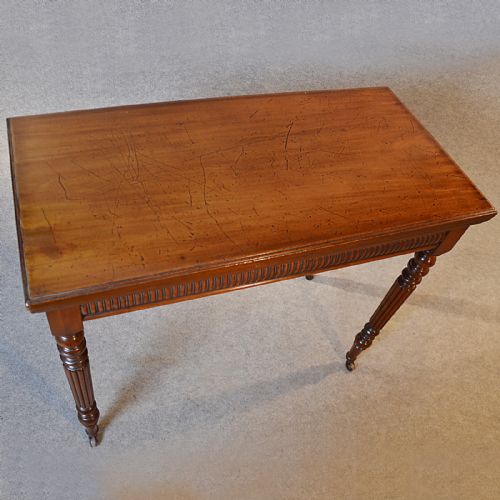 fig 2. Antique Card Table Quality Folding Tea Games Sofa English Mahogany c1890