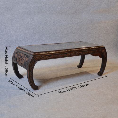 fig 1. Coffee Table Low Sofa Magazine Lounge Table Oriental Asian Teak Art Deco c1930