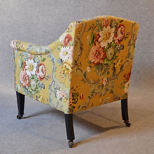 fig 2. Antique Armchair English Victorian Salon Reading Bedroom Hall Arm Chair c1870