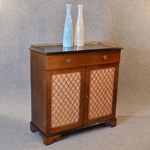Antique Cabinet English Regency Chiffonier Hall Cupboard Buffet Mahogany C1830