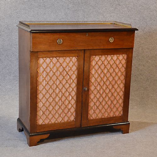 fig 2. Antique Cabinet English Regency Chiffonier Hall Cupboard Buffet Mahogany c1830