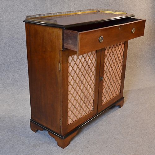 fig 3. Antique Cabinet English Regency Chiffonier Hall Cupboard Buffet Mahogany c1830