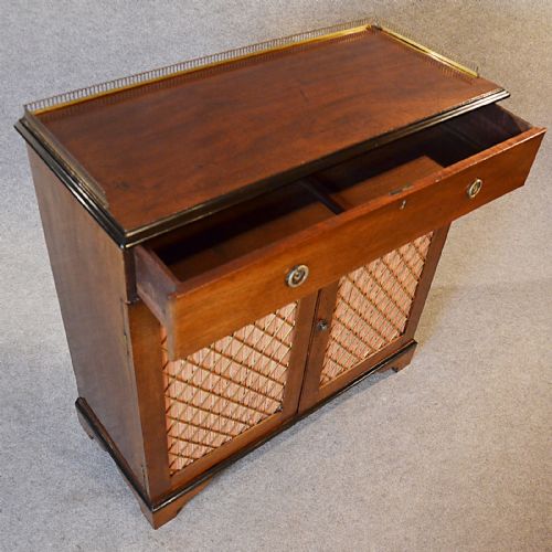 fig 4. Antique Cabinet English Regency Chiffonier Hall Cupboard Buffet Mahogany c1830
