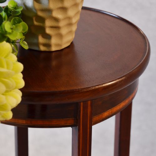 fig 3. Antique Plant Stand Pot Jardiniere Torchere Marquetry English Edwardian c1910