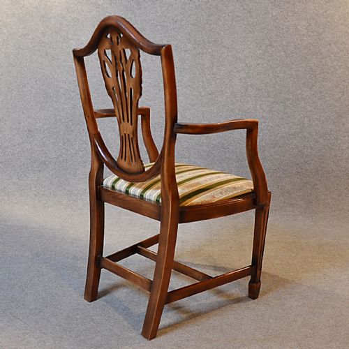 fig 4. Antique Carver Elbow Chair Armchair Hepplewhite Revival English George VI