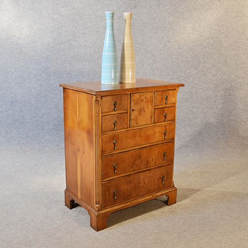 Antique Chest of Drawers Small Yew Veneer English Edwardian C1910