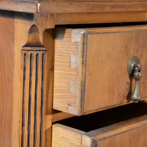 fig 2. Antique Chest of Drawers Small Yew Veneer English Edwardian c1910