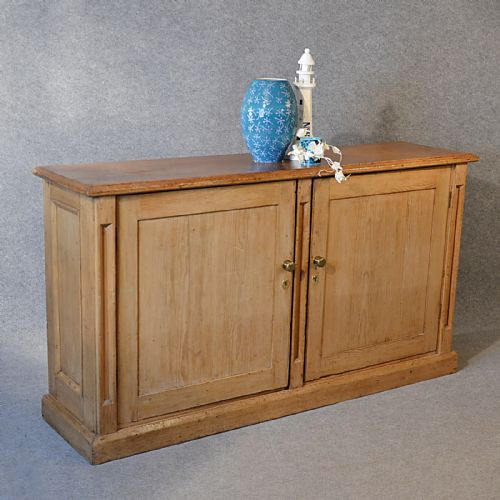 Antique Cabinet Cupboard Large Original Quality English Victorian Pine C1900