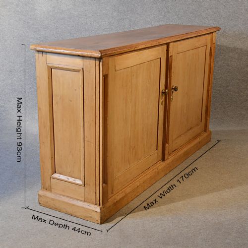 fig 1. Antique Cabinet Cupboard Large Original Quality English Victorian Pine c1900