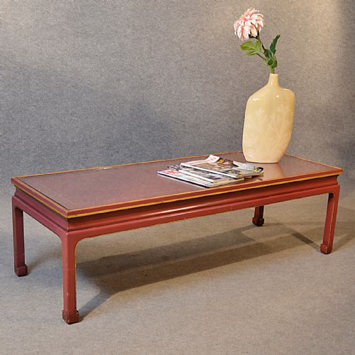 Coffee Table Low Sofa Magazine Lounge Table Oriental Asian Glass Art Deco