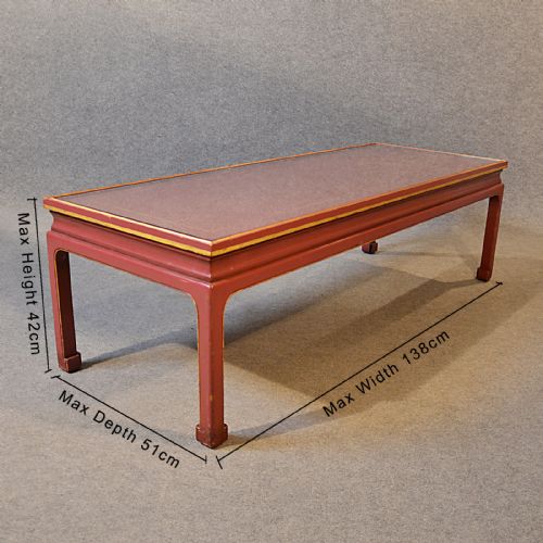fig 1. Coffee Table Low Sofa Magazine Lounge Table Oriental Asian Glass Art Deco