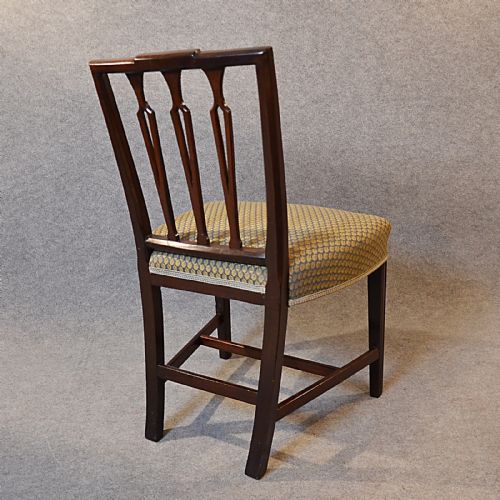 fig 3. Antique Pair Chairs Sheraton Period Georgian English Dining Side Chair c1790
