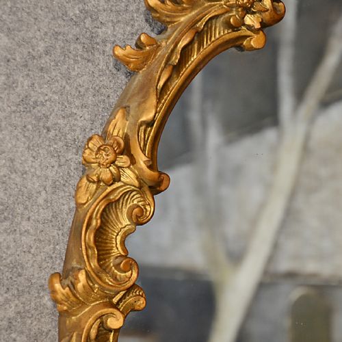 fig 2. Antique Wall Mirror Victorian Ornate Gilt Wood Looking Glass c1900