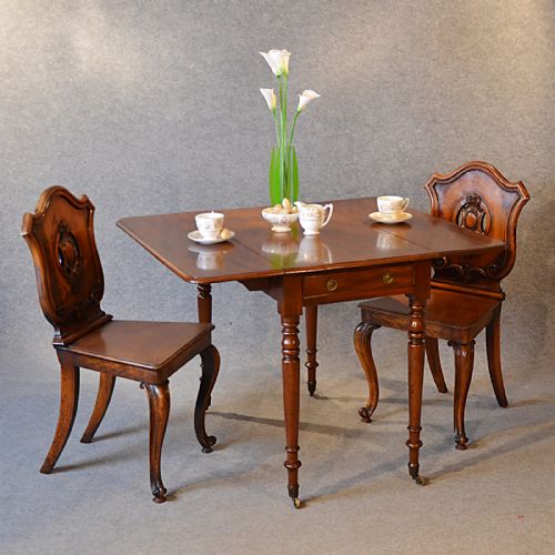 Antique Table Pembroke English Regency Mahogany Side Tea Sofa Drop Leaf C1820