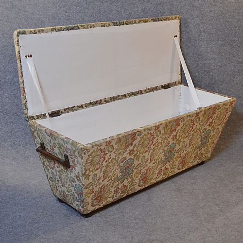 fig 3. Antique Ottoman Bench Window Hall Seat Long Stool English Victorian Trunk c1880