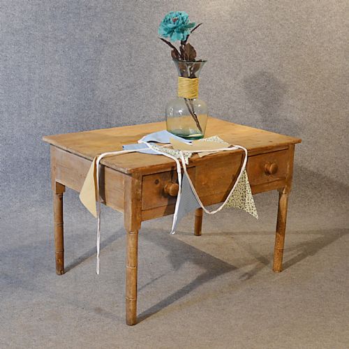 Antique Low Table Victorian Pine Lowboy Coffee Sofa Magazine Occasional C1900