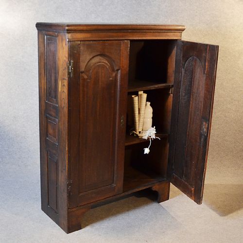 Antique Cabinet Cupboard Large Quality English Victorian Oak Bookcase C1900