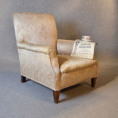 Antique Armchair Drawing Room Upholstered Easy Chair Victorian English C1900