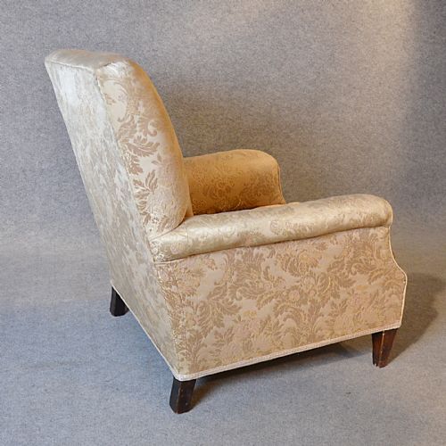 fig 2. Antique Armchair Drawing Room Upholstered Easy Chair Victorian English c1900