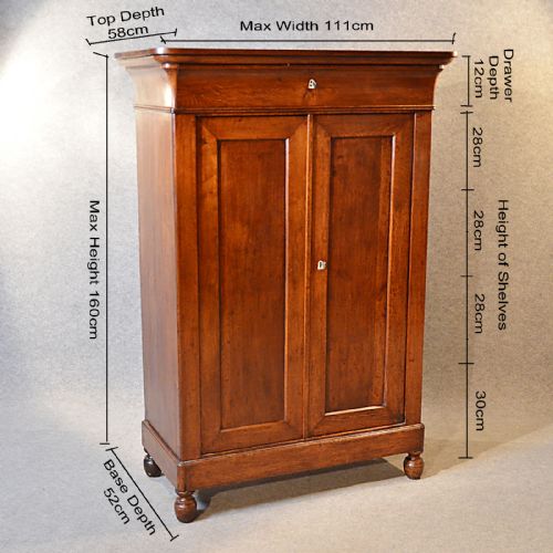 fig 1. Antique Cabinet Victorian Oak Bookcase Cupboard Larder Superb Quality c1870