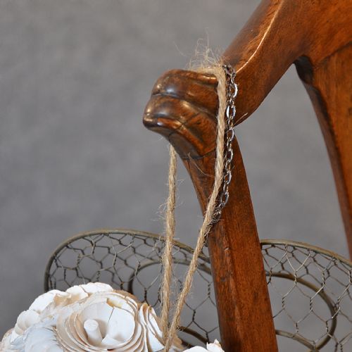 fig 2. Antique Chair Dining Side Fine English Leather & Mahogany pre Chippendale c1740