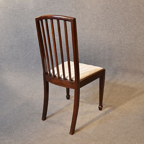 fig 3. Antique Set Six 6 Dining Chairs Top Quality English Victorian Sheraton c1890