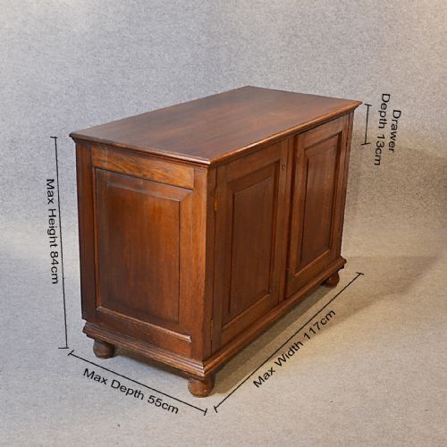 fig 1. Antique Cabinet Victorian Oak Bookcase Estate Cupboard Quality English c1880