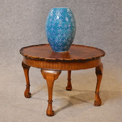 Antique Coffee Table Low Sofa Magazine Occasional Walnut Edwardian English C1910