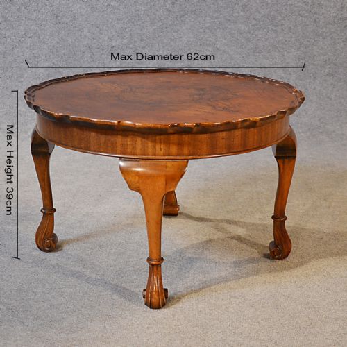 fig 1. Antique Coffee Table Low Sofa Magazine Occasional Walnut Edwardian English c1910