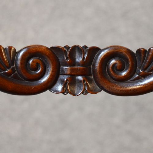 fig 2. Antique Chair Scroll Arm Quality Leather Armchair Elbow Office Desk Study c1835