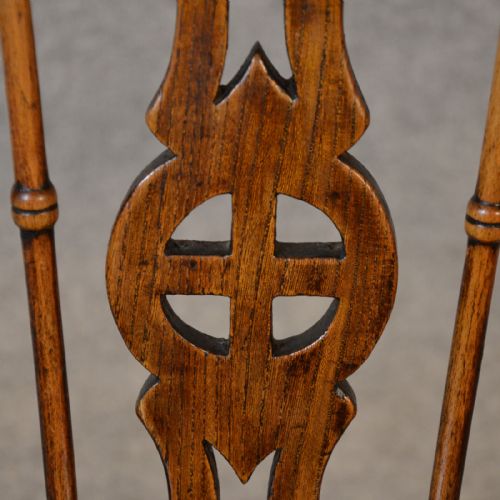 fig 4. Antique Set Chairs Victorian Elm Kitchen Dining Windsor Superior Quality c1850