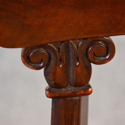 fig 3. Antique Leather Chair Dining Side Desk Study English William IV Mahogany c1835