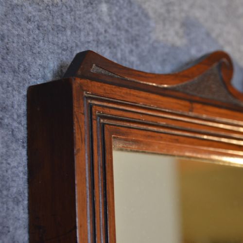fig 2. Antique Wall Mirror English Hall Dressing Vanity Bathroom & Valet Drawer c1870