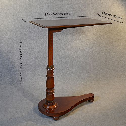 fig 1. Antique Reading Stand Music Writing Table Lectern English Victorian c1870