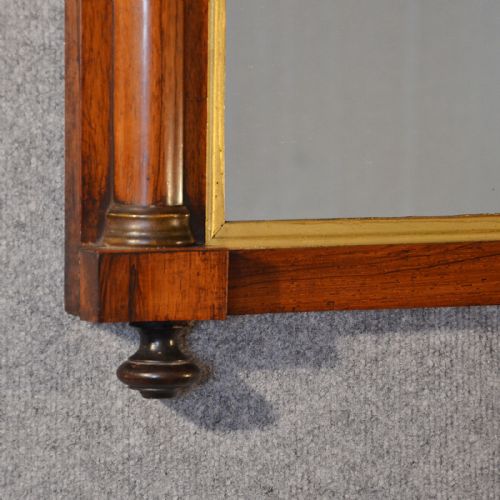 fig 2. Antique Wall Pier Mirror Rosewood Overmantle English Regency Looking Glass c1820