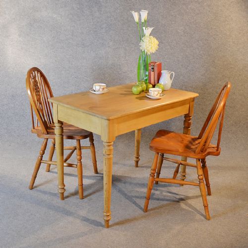 Antique Table Victorian Pine Kitchen Dining 2 to 4 Seater Quality Original C1880