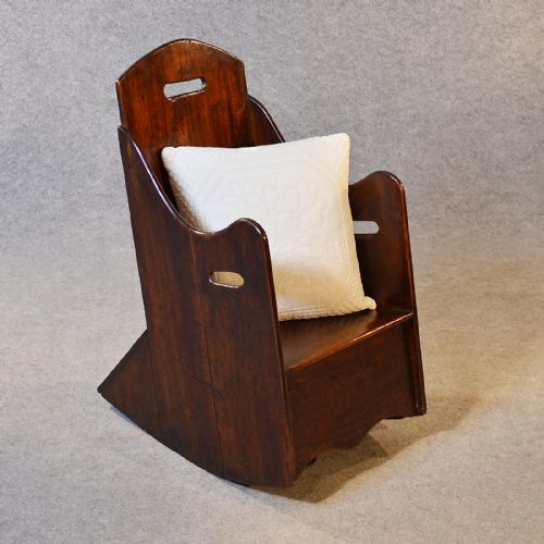Antique Childs Rocking Chair Children's Rocker Seat English Georgian C1800