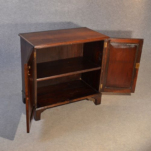 fig 3. Antique Cabinet English Victorian Small Cupboard Quality Flame Mahogany c1860