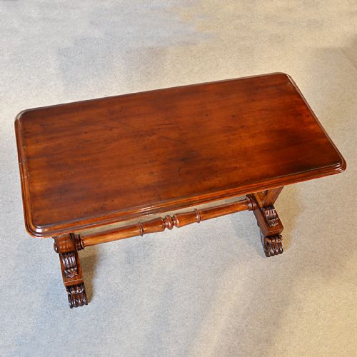 fig 2. Antique Table Desk Stretcher Sofa Side Hall William IV English Mahogany c1835