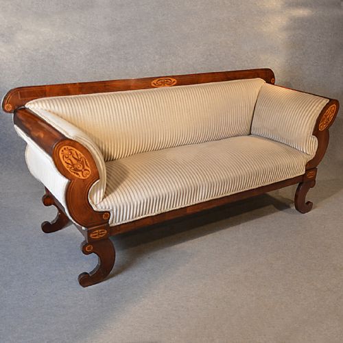 Antique Sofa Settee Regency English Scroll End Couch Superior Condition C1820